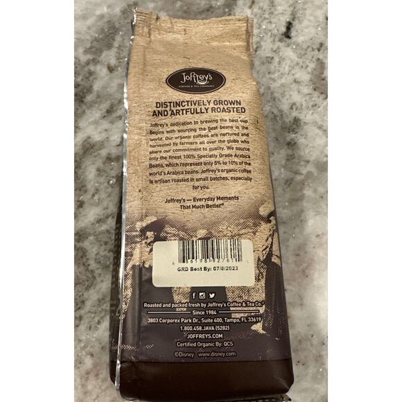 Joffrey's Organic Peru Altomayo 11oz. Disney Specialty Coffee Collection USDA - Picture 2 of 3